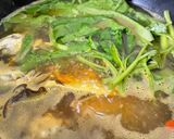 Gambar langkah 3 resipi 👩‍🍳Kangkung Asam Rebus Ikan Pelaling.