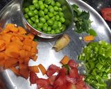 A picture of step 3 of Moong dal masala khichadi.
