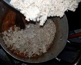 A picture of step 2 of Awara egusi soup.