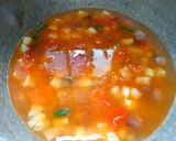 A picture of step 7 of Turnip sambar rice.