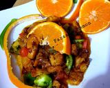 A picture of step 6 of Orange chicken.