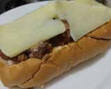 Foto del paso 7 de la receta: Sándwich🌭de carne🍖, queso🧀y verduras cremosas🥕🧅🥒😜!!!