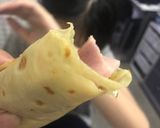 Hình bước làm 4 của món Crepe cuộn