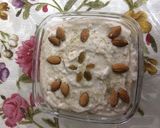 A picture of step 2 of Brown rice flour phirni or pudding.