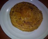 A picture of step 4 of Pancakes with white Coffee☕.