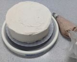Foto del paso 12 de la receta: Torta de vainilla esponjosa 🍰 | Bizcochuelo | Bizcocho
