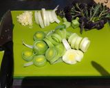 A picture of step 2 of Stir Fried Chicken with Purple Sprouting Broccoli.