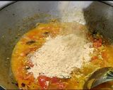 A picture of step 8 of Maida chapati with kurma.