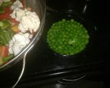A picture of step 2 of Vegetable kadhai pulao.