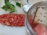 Penne en salsa Pomodoro con Burrata