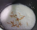 A picture of step 2 of Shahi Rice kheer with Saffron.