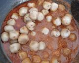 Foto langkah ke 3 dari resep Cilok Saus Kacang Pedas Bulbul.