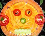A picture of step 2 of Pooky halloween, veg salad 🥗.