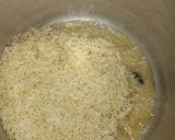 A picture of step 2 of Nigerian carrot fried rice with minced meat soup.