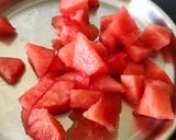 A picture of step 1 of Melon orange summer sip.