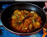 A picture of step 4 of Bombil Masala.