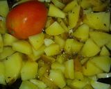 A picture of step 2 of Aloo aur seem ki sabji.
