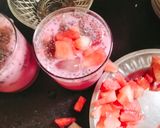 A picture of step 3 of Muhabbat sharbat with chia seed 😋 🍉🍉.