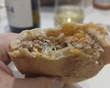 Foto del paso 6 de la receta: Bocadillo Mudéjar de Jueves Lardero (Longaniza confitada con Huevo rallado)