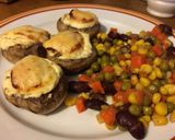 Baconos-tejfölös töltött gomba recept fázis 8 fotója