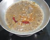 A picture of step 4 of Dal makhani with lapsi.