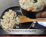 A picture of step 16 of Samak rice upma.