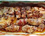 Sajttal és gombával göngyölt sült csirkemell baconbe tekerve recept lépés 9 foto