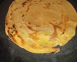 A picture of step 2 of Besan chilla.