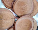 Hình bước làm 3 của món Pancakes nhân socola tan chảy