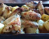 Foto del paso 7 de la receta: Alitas a la mostaza con papas y calabaza al horno