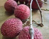 A picture of step 1 of Stuffed litchi with petha and dry fruits.