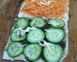 A picture of step 1 of Tricolour Sandwich.