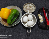 青椒蝦仁炒蛋(簡單料理）的食譜步驟1照片