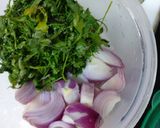 A picture of step 1 of Sprout cutlets.