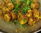 A picture of step 4 of Arbi Dry Sabji.