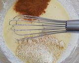 Une image de l'étape 2 de Flan healthy aux raisins et amande, gluten free.