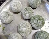 A picture of step 4 of Shaam Savera - Paneer Balls in Green Cocoons !!.