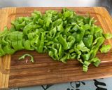 Une image de l'étape 9 de Bœuf sauté aux poivrons, oignons, tomate et gingembre.