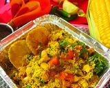 A picture of step 3 of Corn Bhel.