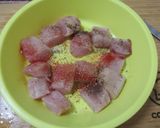 Baconba 🥓 tekert 🌀 nyúlgerinc 🐇 zöldségekkel 🥦🥕🍅 recept fázis 1 fotója