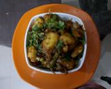A picture of step 7 of Masala veg paneer.