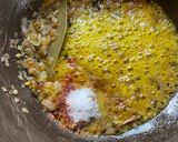 A picture of step 2 of Methi Keema Matar Masala.