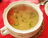 Foto del paso 4 de la receta: Caldo de pollo con Cabello de ángel