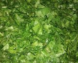 A picture of step 1 of Palak Aloo.