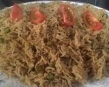 A picture of step 6 of Matar Pulao.