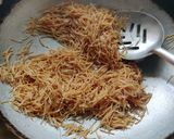 A picture of step 1 of Sewaiyan custard dessert.