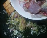 A picture of step 3 of Punjabi alo gosht.