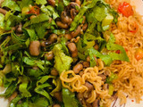 Noodles with beans
