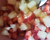 Foto del paso 1 de la receta: Barritas rellenas de ananà🍍y trutillas🍓