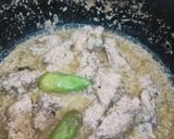 A picture of step 3 of Black pepper chicken handi.